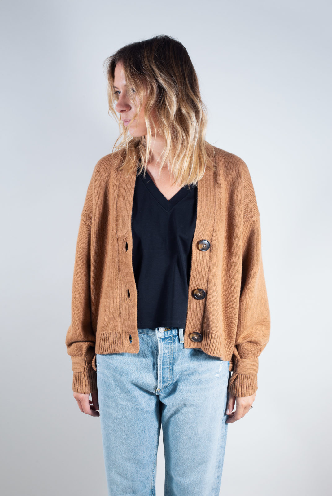 loulou studio tiberine cardigan